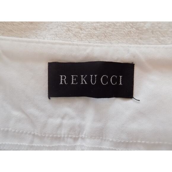 Rekucci white capri pants petite size 14P - Picture 7 of 8